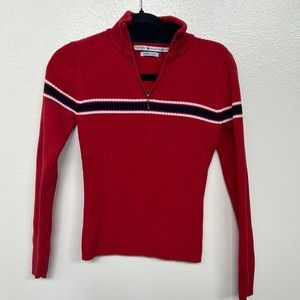 Vintage 90’s Tommy Hilfiger turtle neck half zip